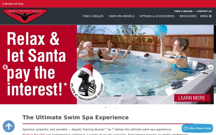Screenshot of atvswimspas.com