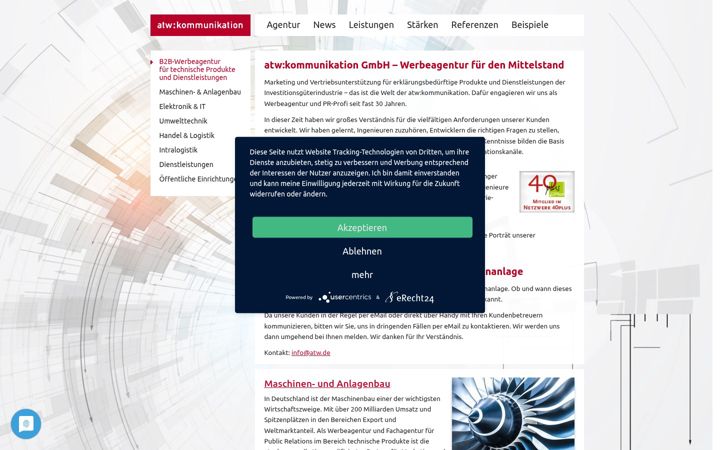 Screenshot of atw.de