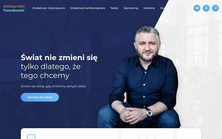 Screenshot stránky atwardowski.pl