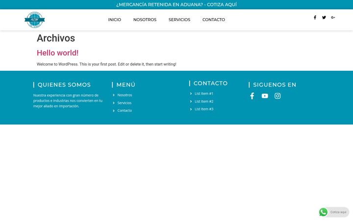 Screenshot of atwlogistics.com.mx