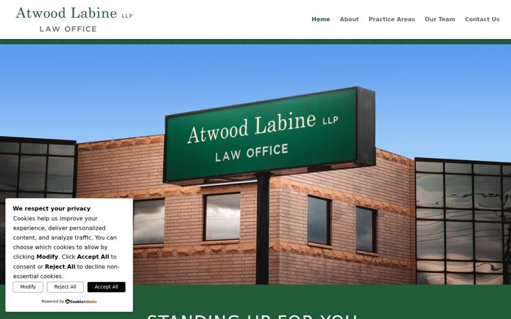 Screenshot ta' atwoodlaw.ca