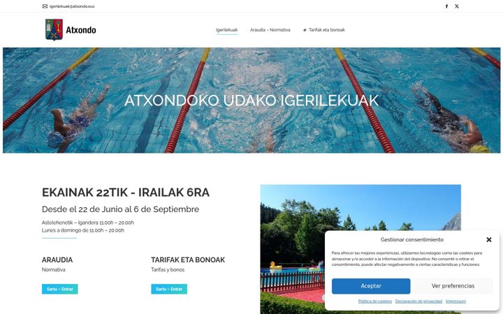 Screenshot of atxondokoigerilekua.eus