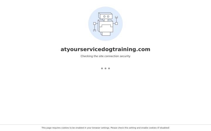 Screenshot of atyourservicedogtraining.com