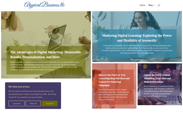 Képernyőkép: atypicalbusiness.com