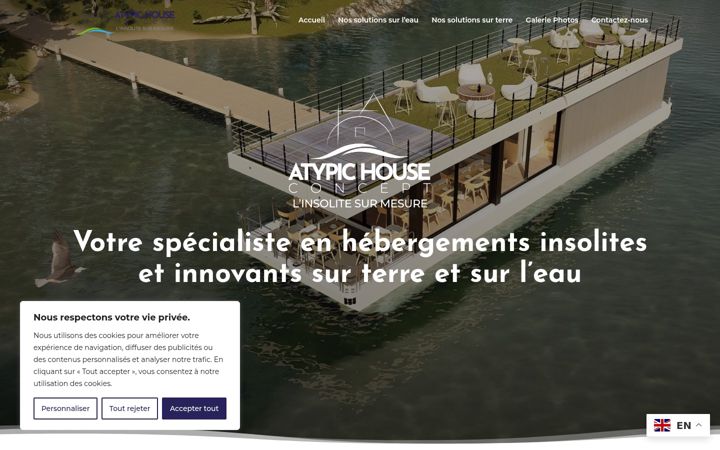 Screenshot of atypichouse-concept.com