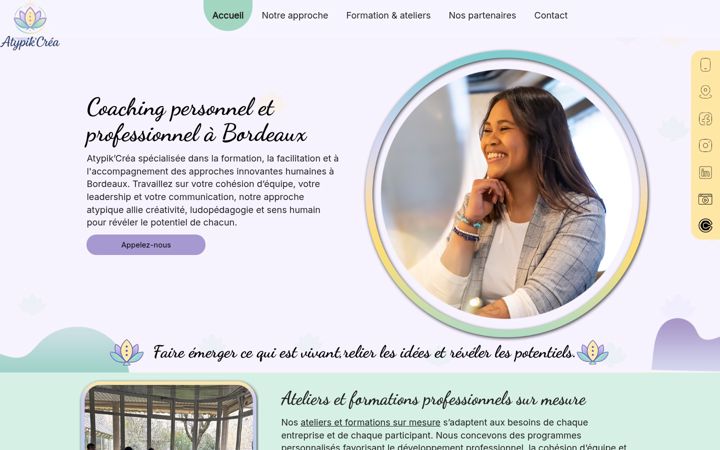 Zrzut ekranu atypik-crea.fr