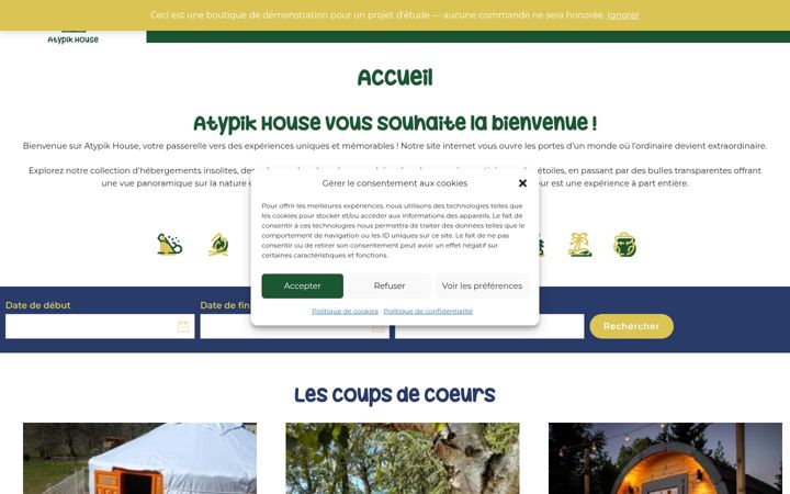 Екранна снимка на atypikhouse-manoncorbe.com