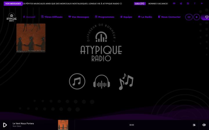 Zrzut ekranu atypiqueradio.fr