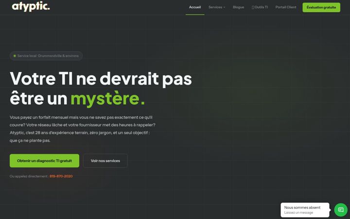 Screenshot of atyptic.ca