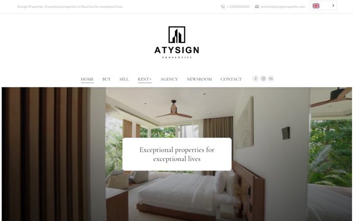 Captura de pantalla de atysignproperties.com