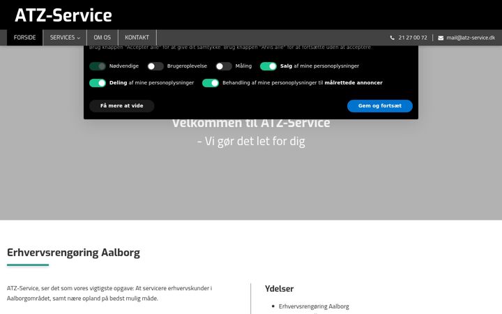Screenshot of atz-service.dk