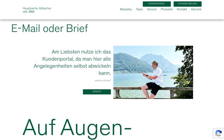 Screenshot of atzbacher-versicherung.at