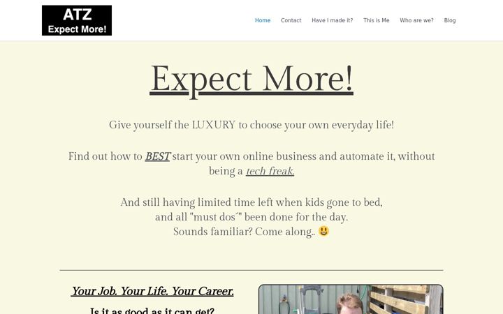 Screenshot of atzhomepage.com