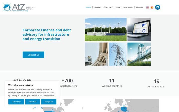 Screenshot of atzinvestmentpartners.com