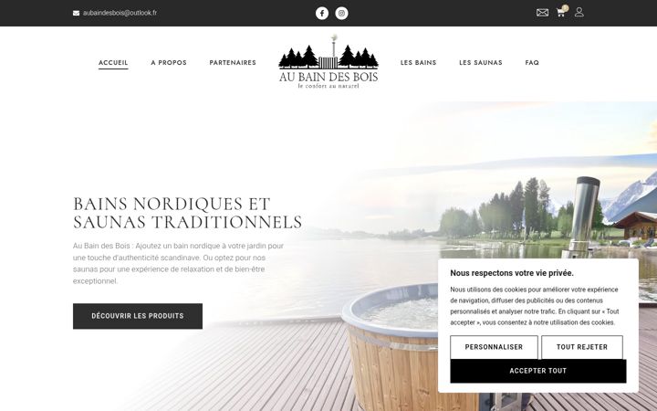 Zrzut ekranu au-bain-des-bois.fr