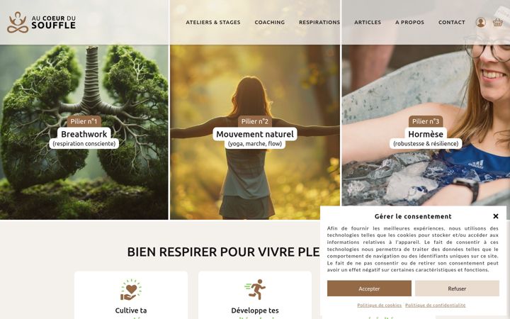 Zrzut ekranu au-coeur-du-souffle.fr