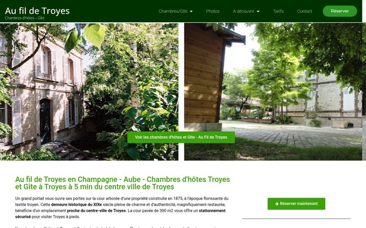 Snímek obrazovky au-fil-de-troyes.fr