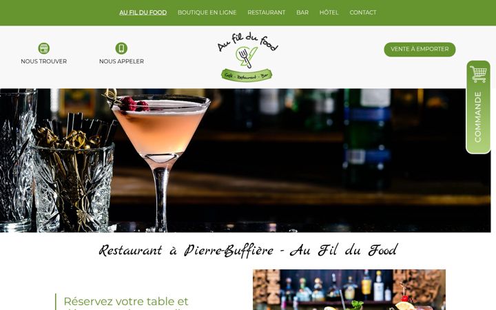 Snímek obrazovky au-fil-du-food.fr
