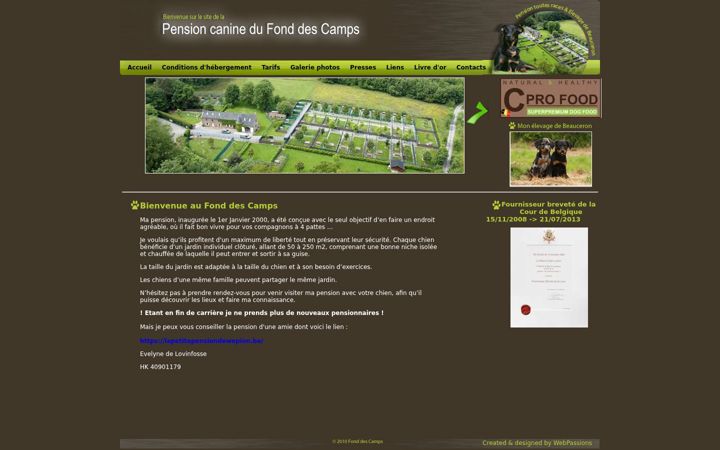 Screenshot of au-fond-des-camps.com