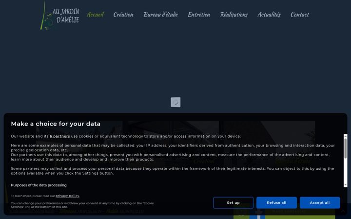 Screenshot of au-jardin-amelie.com
