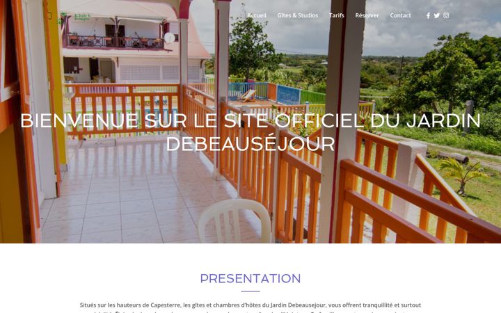 Ekraanipilt saidist au-jardin-debeausejour.com