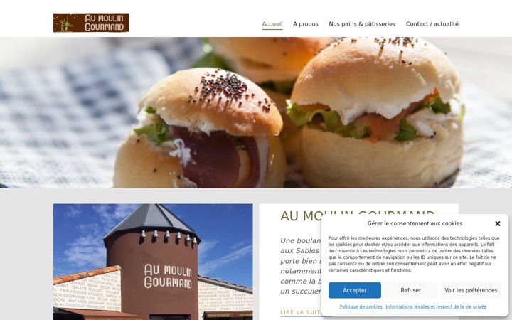 Екранна снимка на au-moulin-gourmand.com