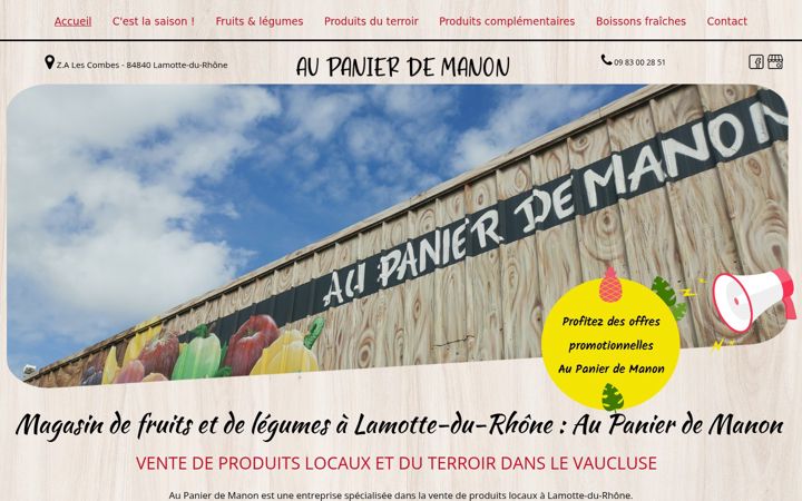 Képernyőkép: au-panier-de-manon.fr