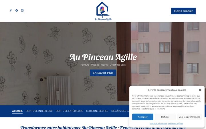 Screenshot του au-pinceau-agille25.fr