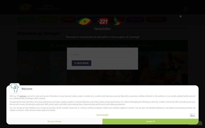 Screenshot of au-senegal.com