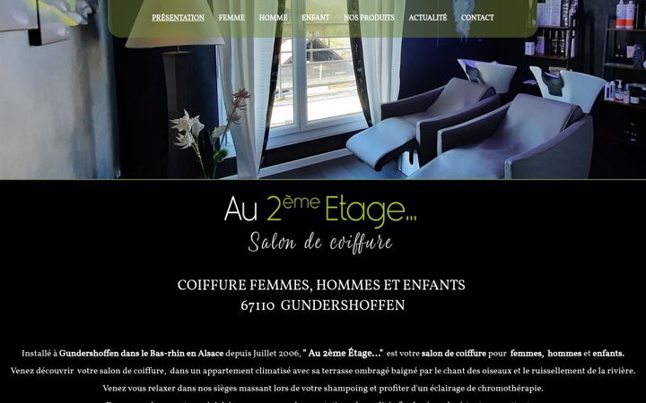 Screenshot του au2emeetage-coiffure.fr
