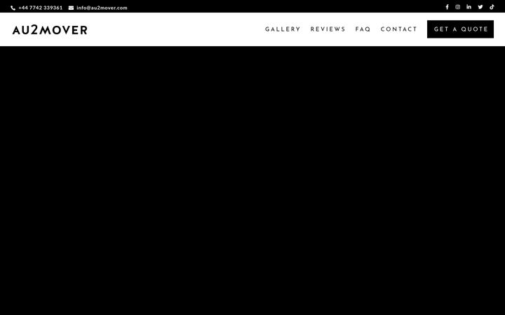 Screenshot stránky au2mover.com