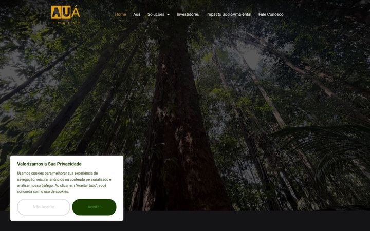 Kuvakaappaus sivustosta auaforest.com.br