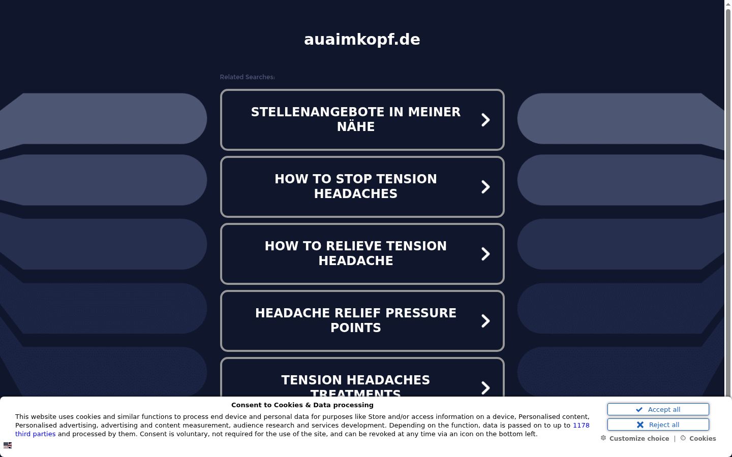 Screenshot tal-banner tal-kunsens muri qabel kwalunkwe interazzjoni