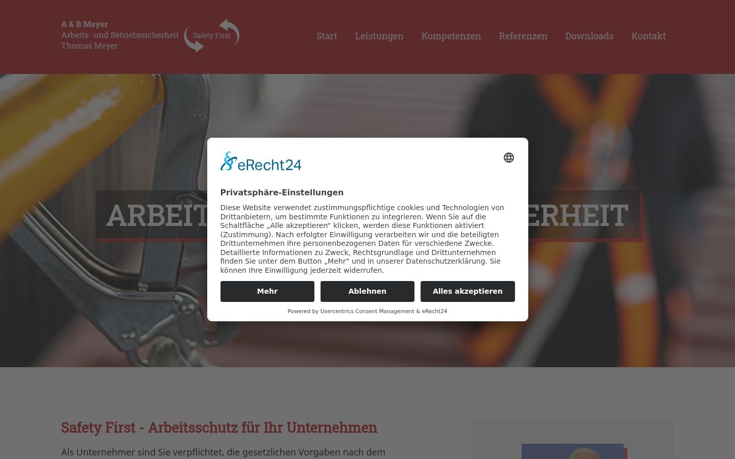 Screenshot tal-banner tal-kunsens muri qabel kwalunkwe interazzjoni