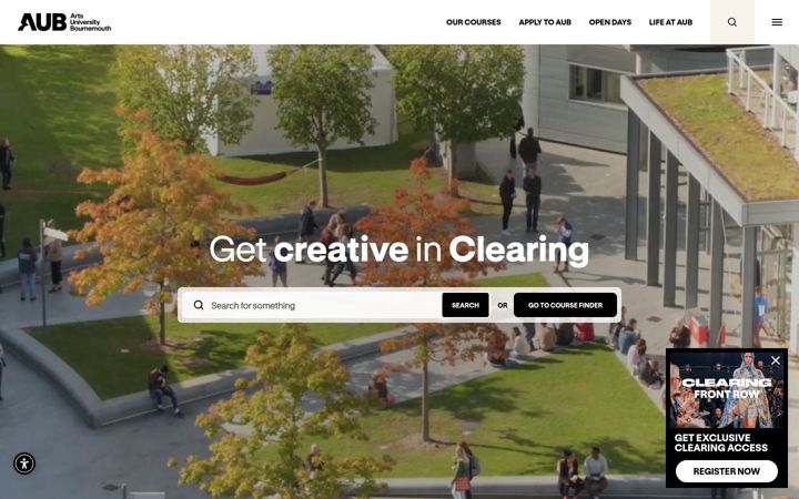 Screenshot of aub.ac.uk