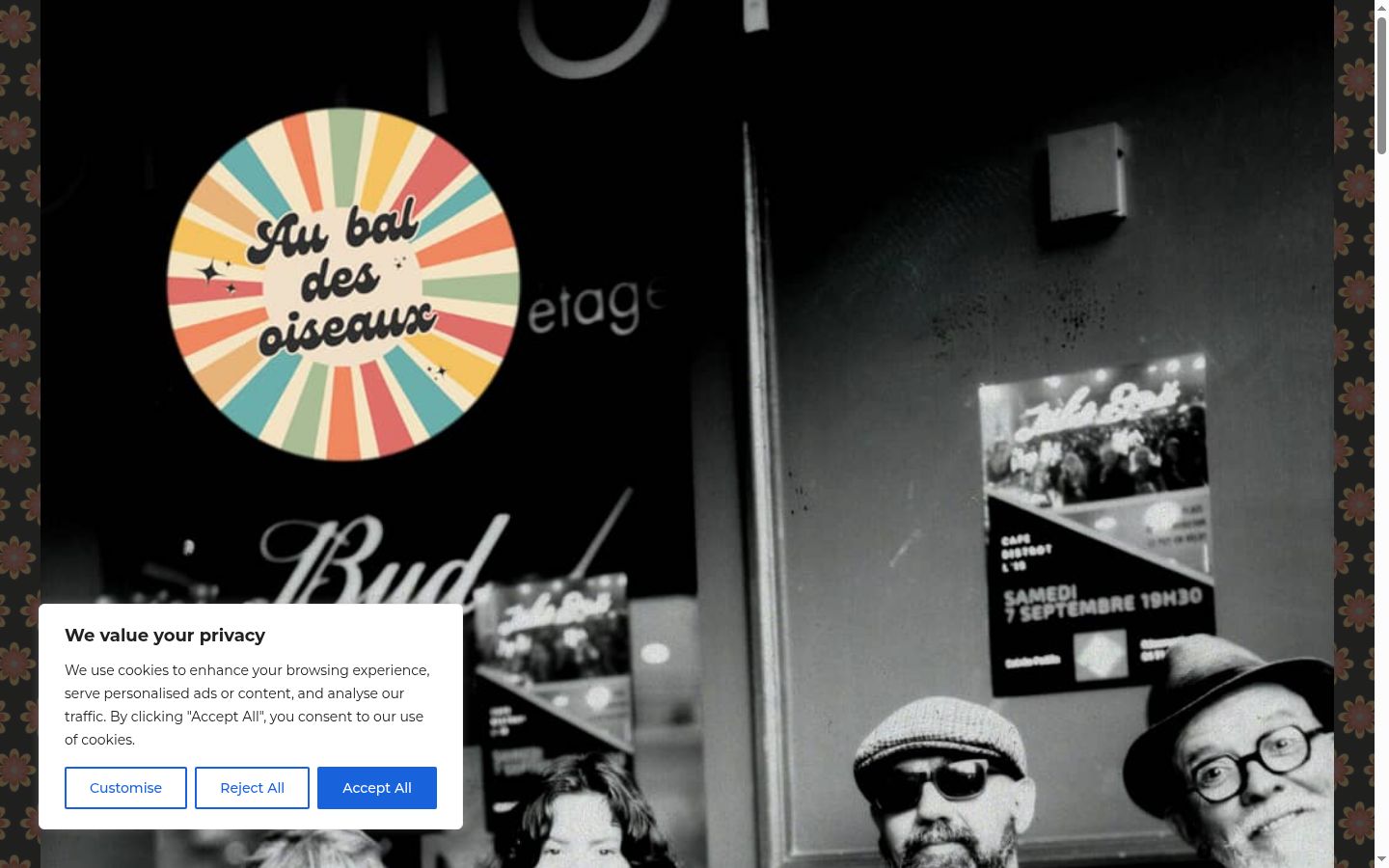 Screenshot του banner συγκατάθεσης που εμφανίστηκε πριν από οποιαδήποτε αλληλεπίδραση