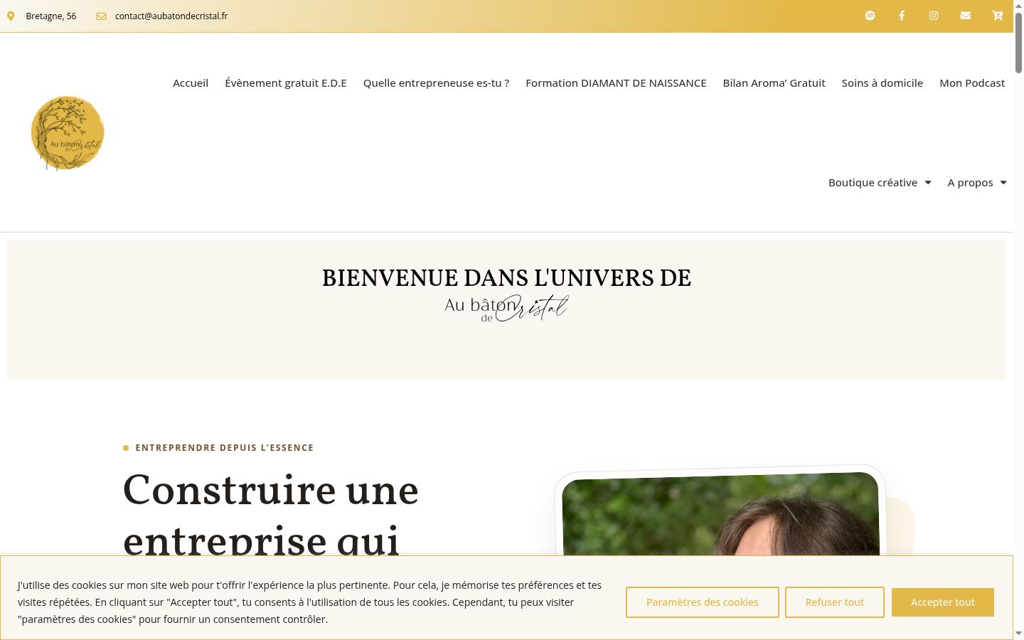 Screenshot tal-banner tal-kunsens muri qabel kwalunkwe interazzjoni