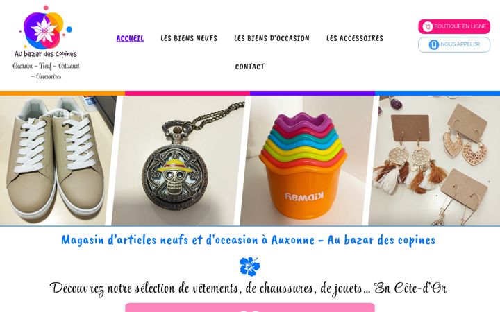 Screenshot of aubazardescopines.fr