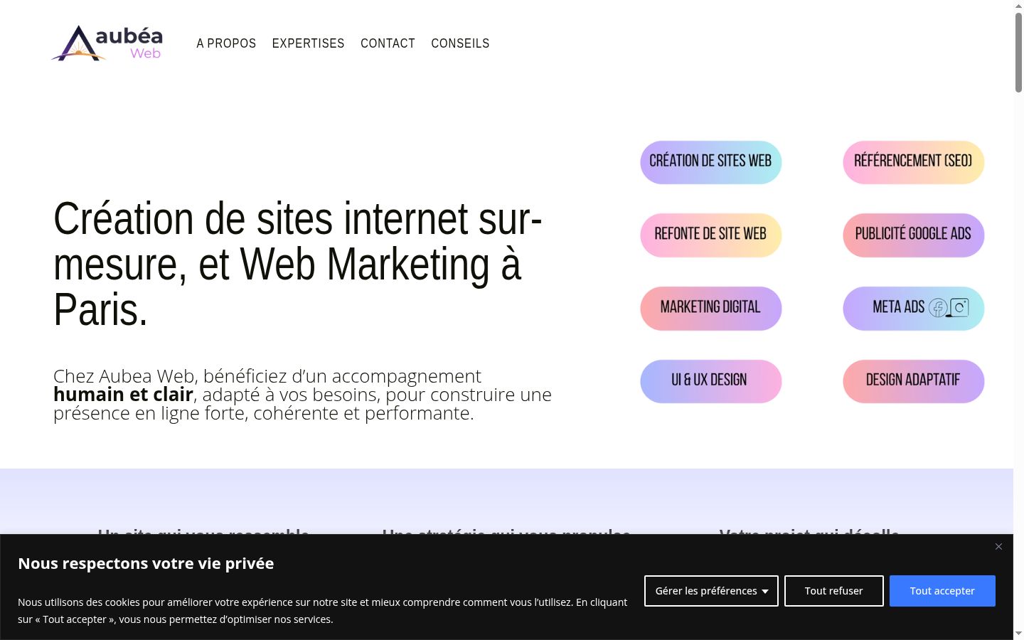 Screenshot tal-banner tal-kunsens muri qabel kwalunkwe interazzjoni