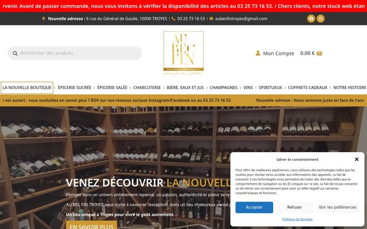 Screenshot di aubecfin.fr