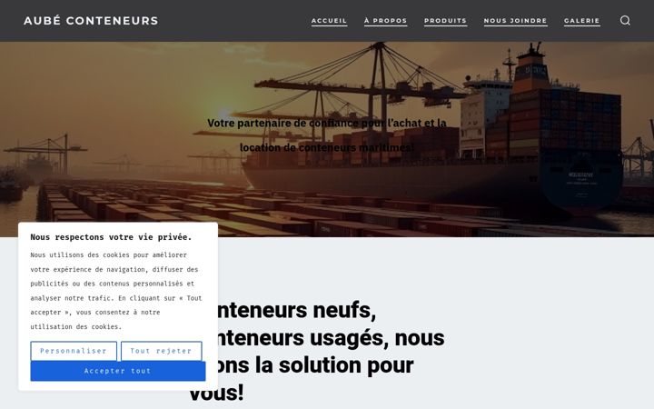 Screenshot di aubeconteneurs.com