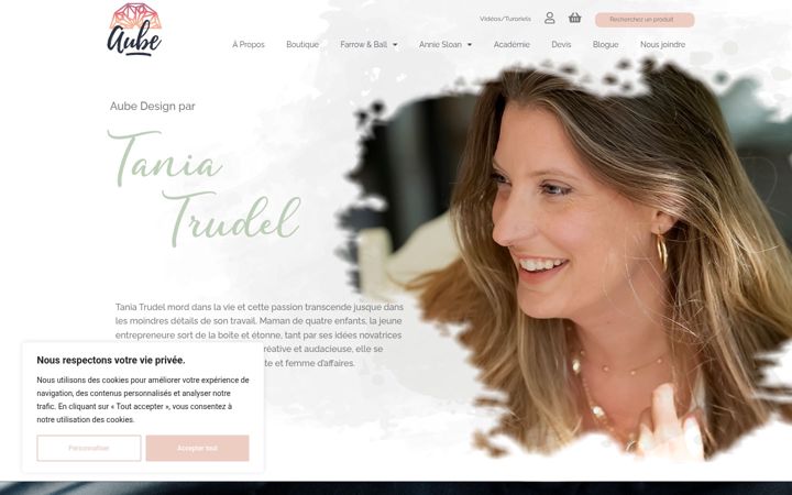Screenshot ta' aubedesign.com