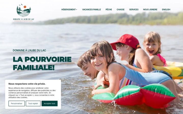 Screenshot of aubedulac.com