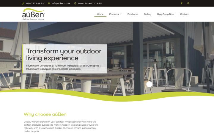 Screenshot of auben.uk