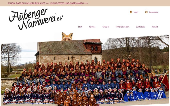 Screenshot of aubenger-narraverei.de