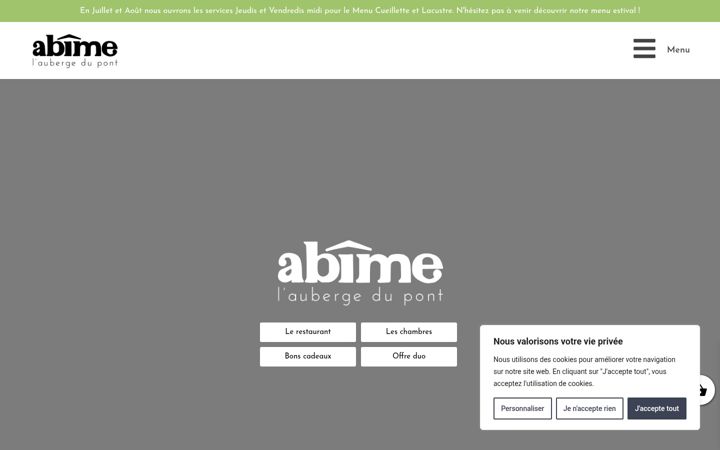 Screenshot of auberge-abime.com