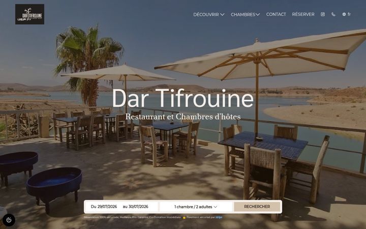 Snímek obrazovky auberge-dartifrouine.com
