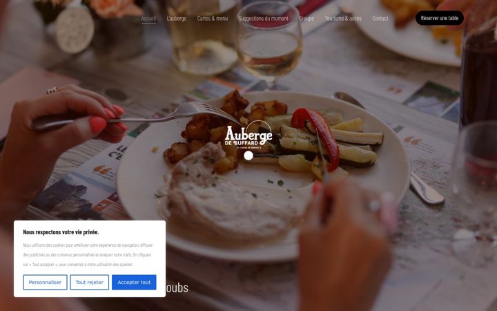 Screenshot of auberge-de-buffard.fr