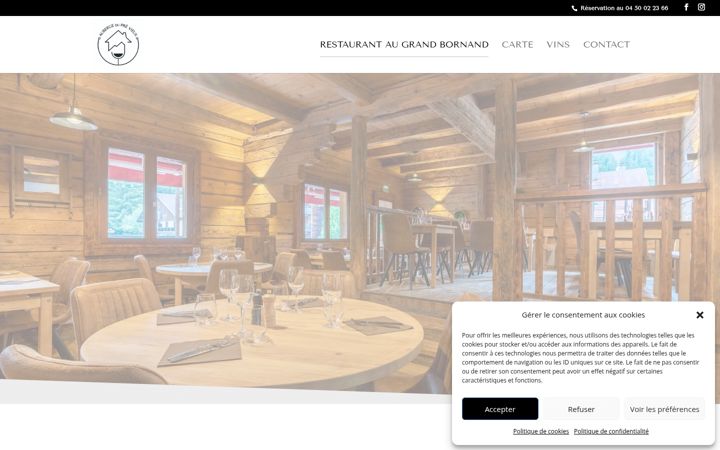 Screenshot of auberge-du-pre-vieux.com