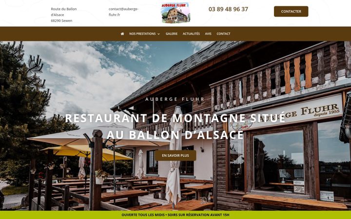 Snímek obrazovky auberge-fluhr.fr